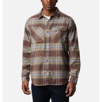 Columbia Outdoor Elements Stretch Flannel, Camisa Azules Grises Multicolor Para Hombre | 406719-BPO